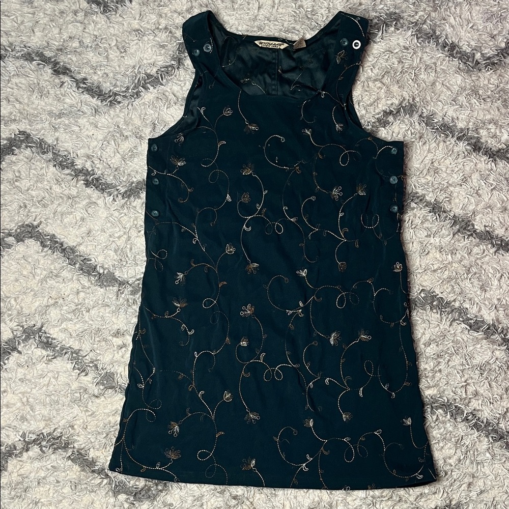 Jenna Lane New York Floral Embroidered Sleeveless Dress